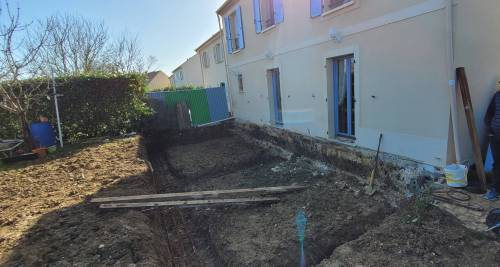 Construction d'un agrandissement de maison avec travaux de terrassement - Moissy-Cramayel 77550
