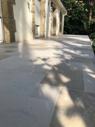 terrasse carrelée