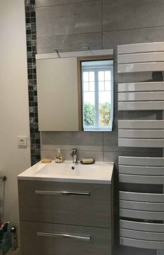 Salle de bain réaménagée