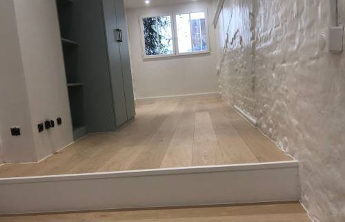 Après les travaux -  création d'un escalier pour aller dans le coin bureau