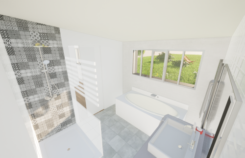 Croquis - Création d'une suite parentale à Bouguenais