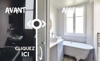 Photos avant et après rénovation d'une salle de bain
