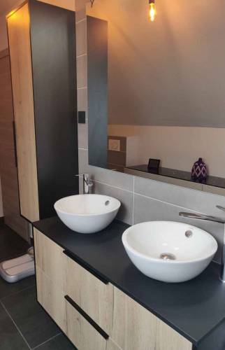 Salle de bain avec vasque ronde Essonne 91