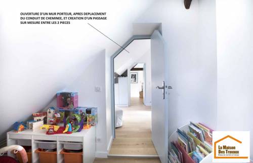 Création d'une porte dans un mur porteur (Yerres 91330)