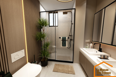 renovation d'une salle de bain contemporaine