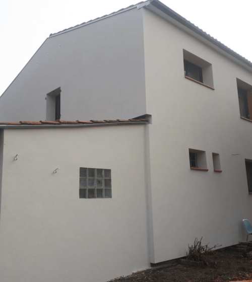 Façade après travaux d'isolation