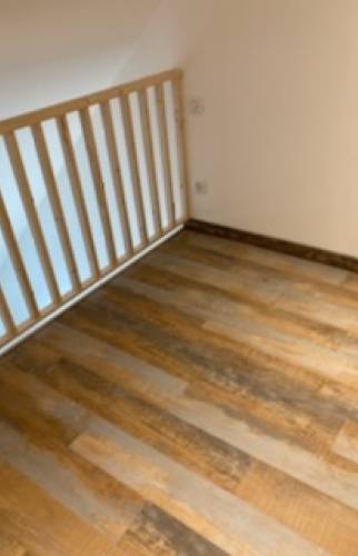 Balustrade de sécurité au second étage de la mezzanine avant intégration cuisine - Cergy - 95000 -