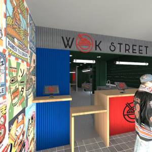 design intérieur restaurant wok Lyon BOUYER