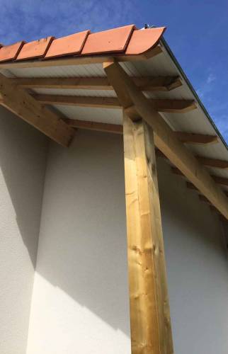 Extension extérieur projet terminé ossature bois