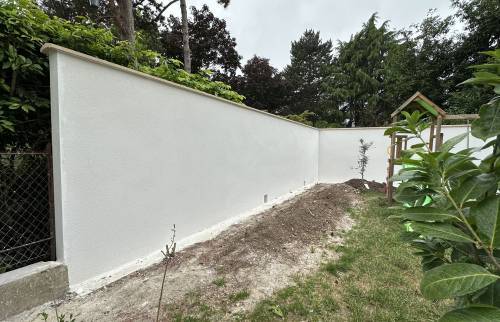 Création d'un mur de clôture à Antony