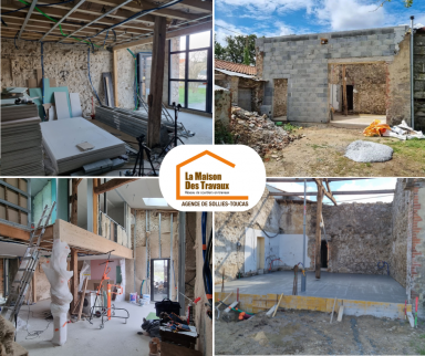 Transformation de grange en maison - Solliès-Toucas 83210