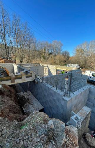 Suite des travaux de l'extension de maison