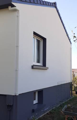 Vue sur le pignon arrière fini