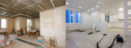 Travaux avant et après appartement Chenôve
