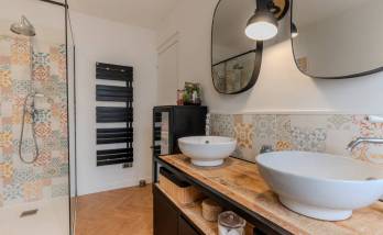 Rénovation d’une salle de bain et d’un WC à Tullins vasque