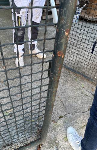 Portail avant peinture 