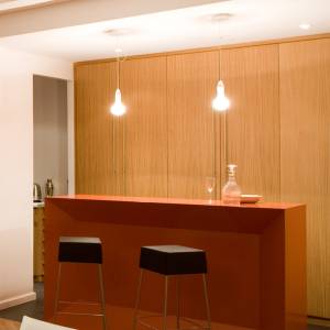 Aménagement d'un hôtel particulier, Paris - Bar dans la salle à manger