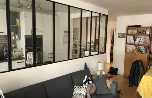 Création grande verrière atelier appartement Courbevoie (92400)