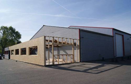 Travaux en cours - Ossature bois