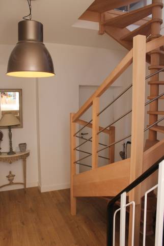 Restauration de l'escalier bois d'une maison