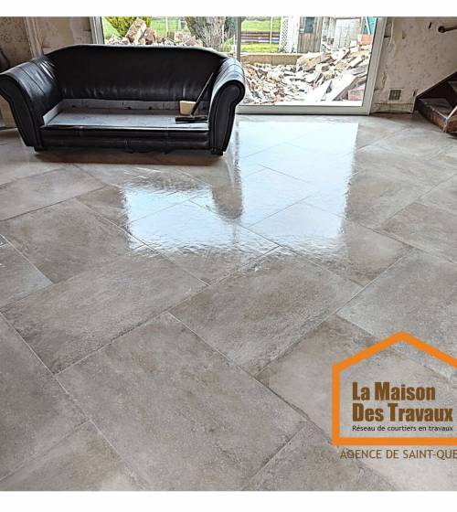 installation de plancher chauffant