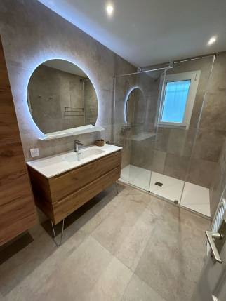 salle de bain en rénovation