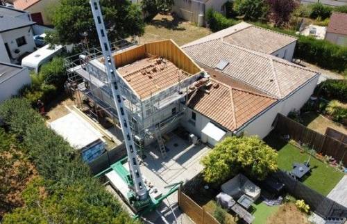 Surélévation d'une maison aux Sorinières (44840) - Projet en cours