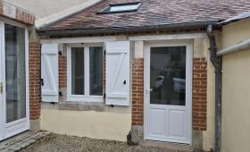 Menuiseries neuves en PVC, volets alu