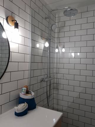 Aménagement de salle de bain moderne