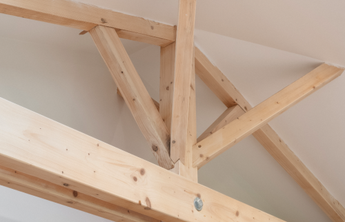 Extension de 20 m² dans le coeur de Vertou  - charpente visible