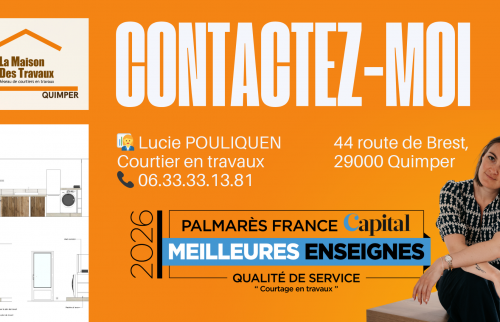 La Maison Des Travaux Quimper accompagne les projets de rénovation de buanderie avec un suivi humain, des artisans fiables et un devis gratuit.