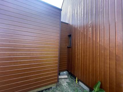 Raccordement entre la maison et l'extension (Colleville-Montgomery 14880)