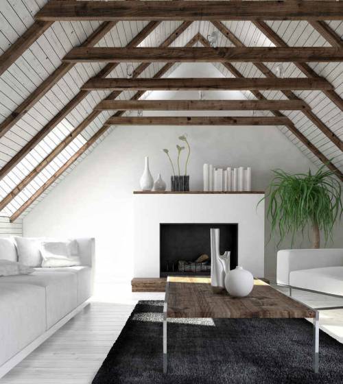 Combles aménagés après rénovation