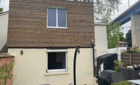 surélévation bardage bois