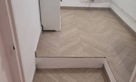 Carrelage imitation parquet salle d'eau