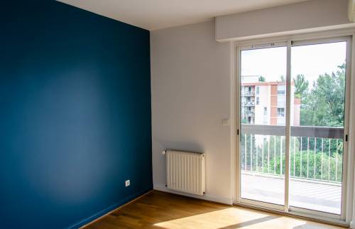 Chambre repeinte intégralement