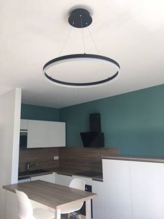 Murs et plafond après isolation et rénovation d'appartement - Nantes 44