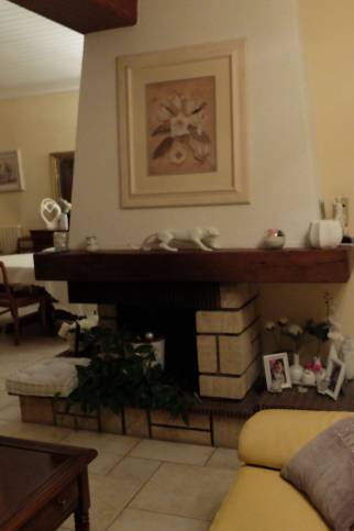 Rénovation contemporaine d'une cheminée, maison à Neuville sur Saône