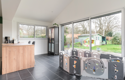 Transformation d'une véranda en extension à Vertou et création suite parentale dans le garage