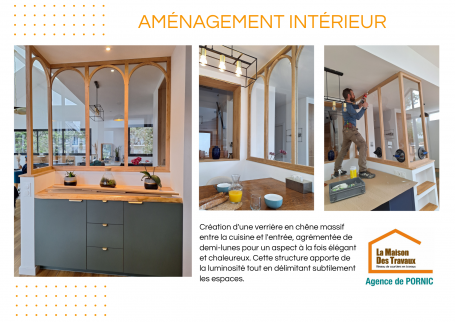 Installation de verrière intérieure - Pornic 44210