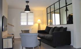 installation d'une verrière dans le salon Landerneau-Morlaix-Saint-Renan (29)