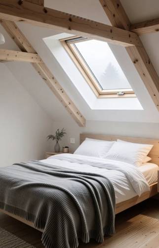 chambre amis dans les combles