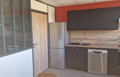 Rénovation cuisine cloison vitrée Seyssins