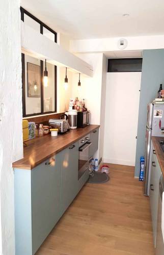 rénovation d'une cuisine couloir  Landerneau-Morlaix-Saint-Renan (29) 
