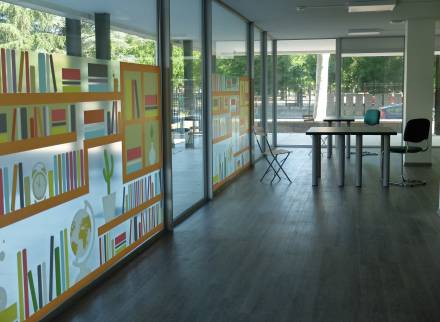 Aménagement et décoration d'un espace détente dans une résidence locative internationale, Lyon Villeurbanne