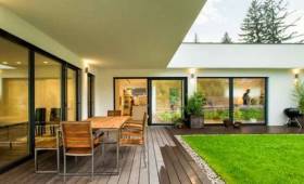 extension en L traversante