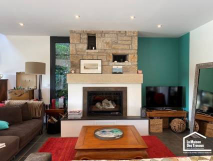 Modernisation d’une cheminée ancienne dans une maison rénovée à Sarzeau 56370