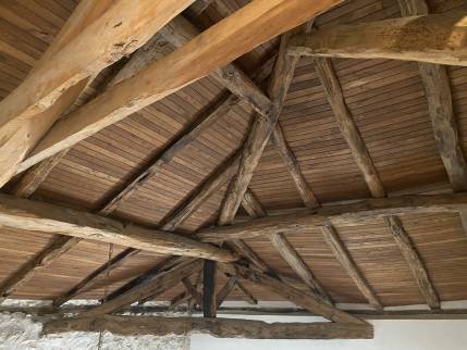 Rampants sous toiture avant travaux d'isolation et finition - Montauban 82000