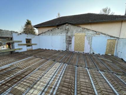 Corps de ferme après travaux de dépose de charpente - Alixan 26300