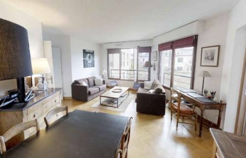 Salon avant les travaux - appartement familial Paris 17 